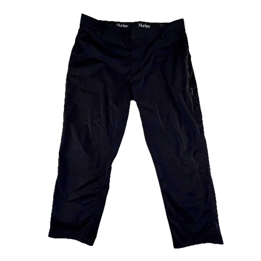 Hurley Jet Set Tech Men's Pants Size‎ 40x29 Black Stretch